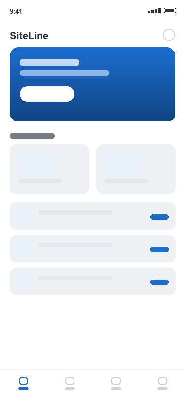 SiteLine app — Handover checklist